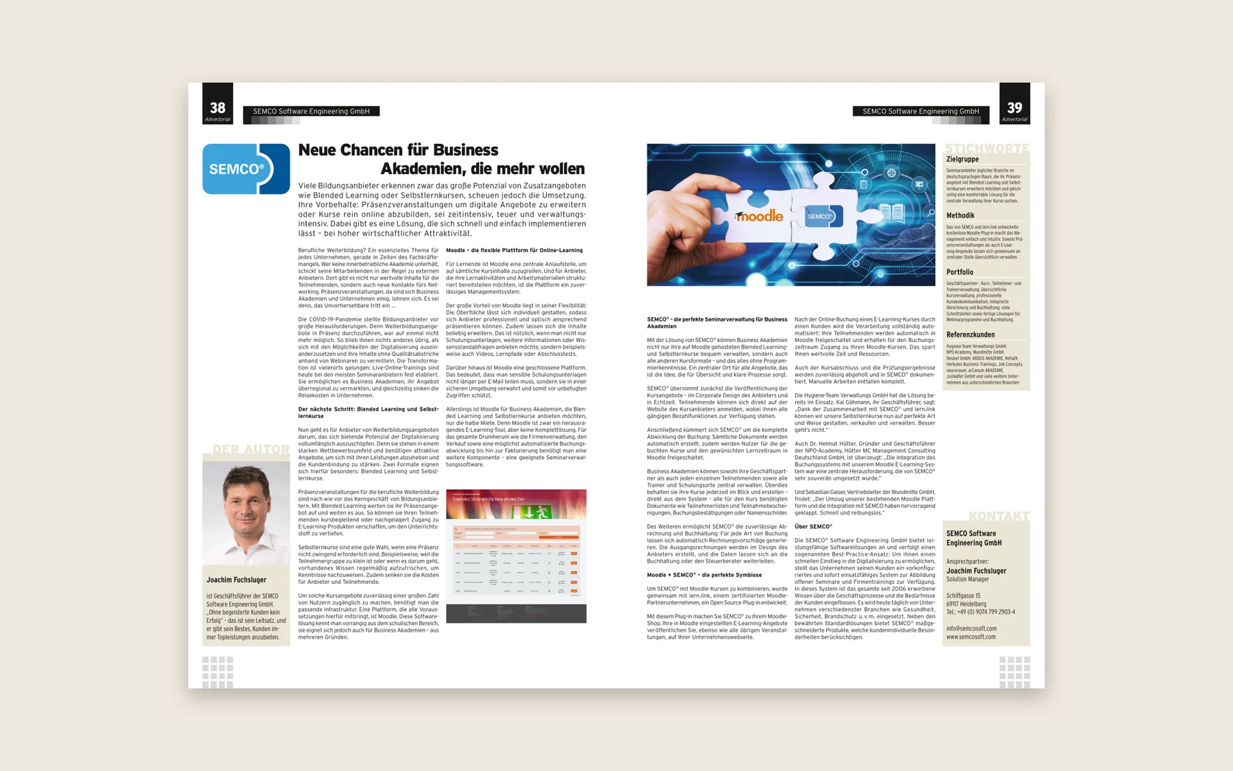 Das Advertorial als Doppelseite